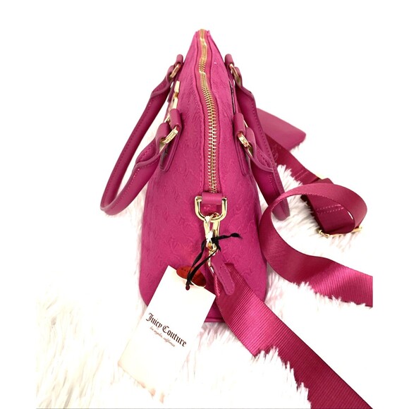 Juicy Couture Team Juicy Forever Satchel With Wallet Raspberry Tart Hot Pink - Picture 4 of 12